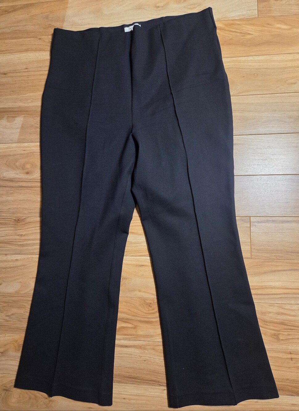 Spanx The Perfect Pant High Rise Wide Leg Pull-On Black Ponte‎ Trousers Size 3X